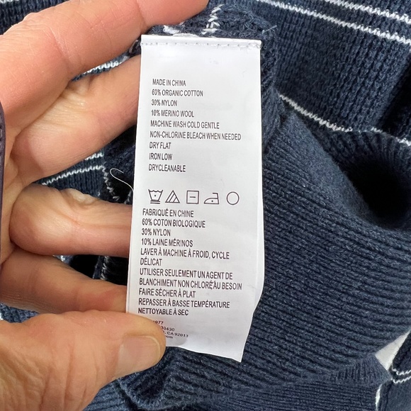 Prana Milani Henley Dress, Nautical Stripes, M, Organic, Sustainable NWT - Picture 5 of 16